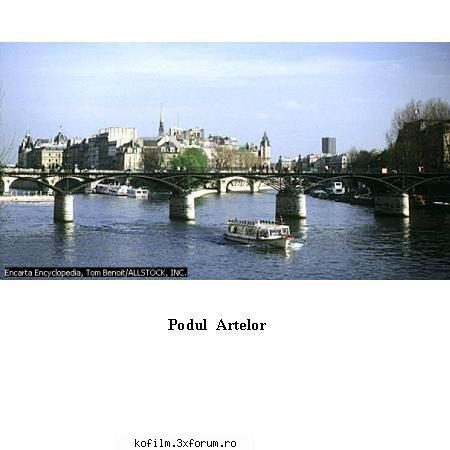 15 martie 2006 Parisul - Sena pe sun Podul Artelor - Amintiri  din  calatorii