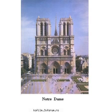 15 martie 2006 Parisul - Notre Dame si piata din fata La dreapta este Pont - Amintiri  din  calatorii
