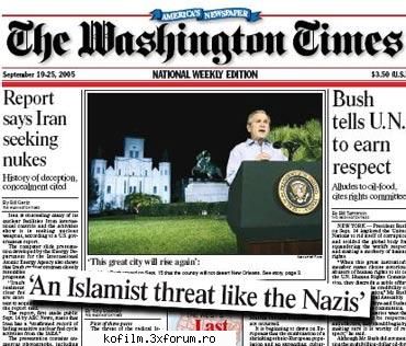 4 aprilie 2006 - The Washington Times - Informatii  de  presa